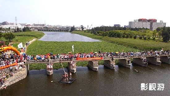 走遍中国赛花样 数端阳 晋江安平桥水上捉鸭比赛,影视