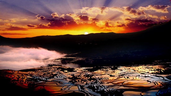 走遍中国:大地雕塑-云南哀牢山红河哈尼梯田,影视