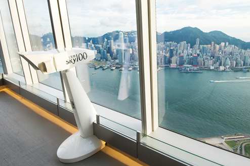 《港囧》电影首映 拍摄取景地 天际100香港观景台,影视