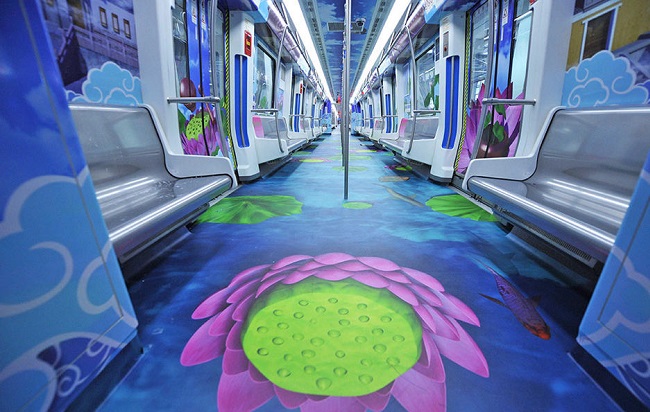 宁波地铁2号线旅游文化3D专列 领略宁波美景,影视