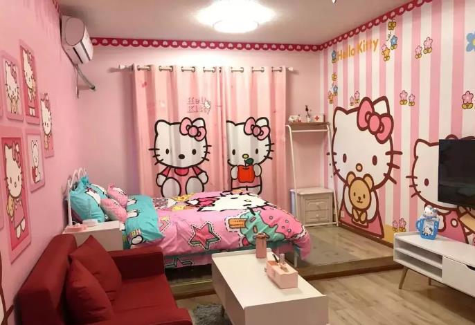 成都拾月民宿：成都青羊区宽窄巷子hello kitty主题民宿 拾月民宿,影视