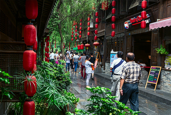 成都锦里步行街 体验成都慢生活,影视