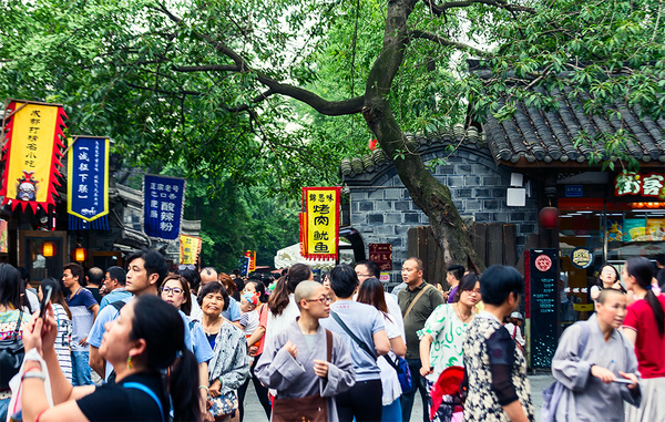 成都锦里步行街 体验成都慢生活,影视