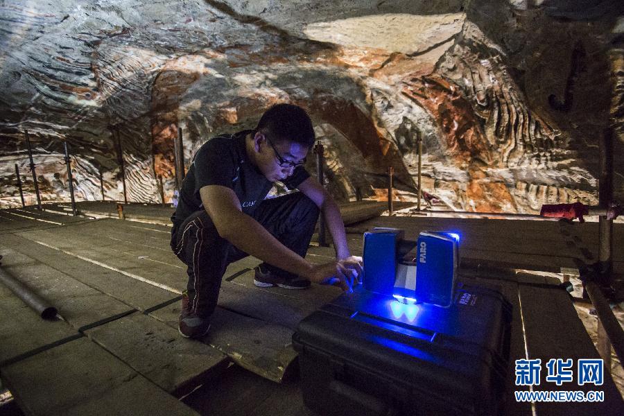 云冈石窟第5窟激光扫描及修复工作 建造3D模型,影视