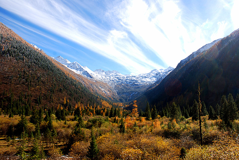 去达古冰山 赏最美冰山彩林,影视