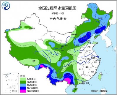 2015年7月28日中央气象台未来十天中央天气预报