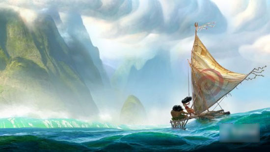 迪士尼公布了动画新作《莫阿娜》概念图，影片预计于2016底上映