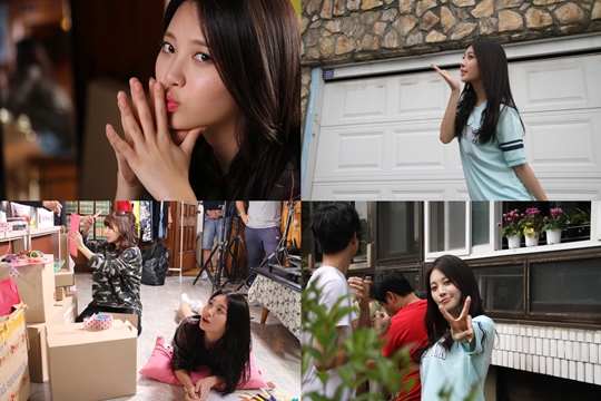 Girls Day Yura各种撒娇微笑 堪称“拍摄现场活力素,影视