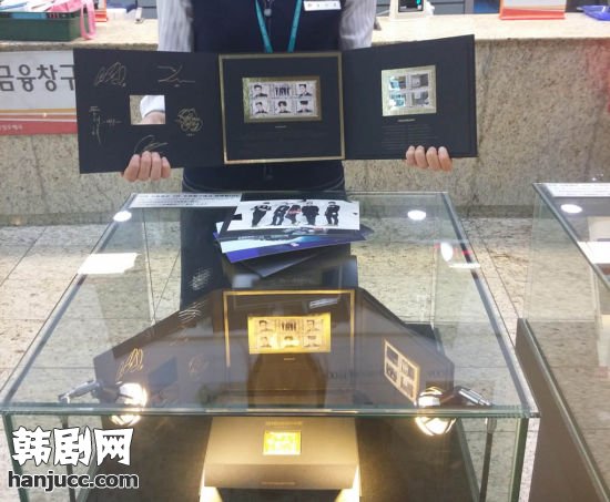 BigBang韩国版邮票发售 首尔邮局陈列展示