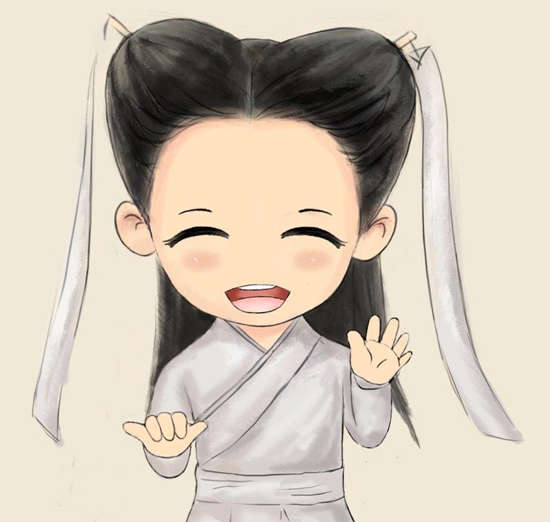 Q版小龙女 姑姑的日常生活漫画 Q版陈妍希造句,影视