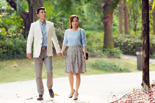 保剑锋和张嘉倪在《爱我，你别走》中相恋相守