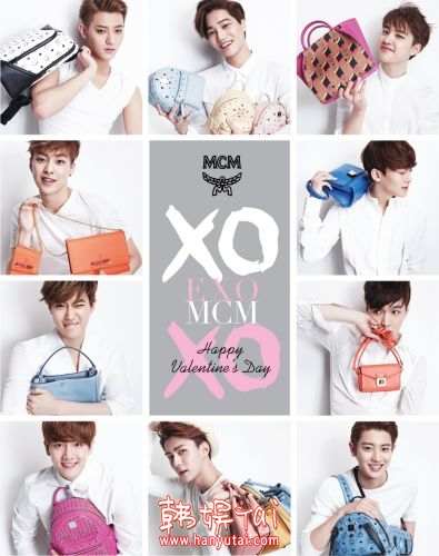 EXO代言德国奢侈品牌MCM拍摄了情人节广告Campaig,影视