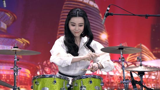 出彩中国人范冰冰唱歌秀架子鼓 第二季,影视
