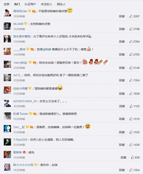 奔跑吧兄弟2成都站 陈赫晒跑男家族合影,影视